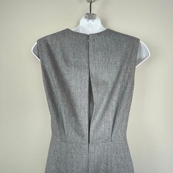 Paule KA Wool Blend Shift Dress Size 36 Sleeveless Waterfall Ruffle Classic - Picture 6 of 8